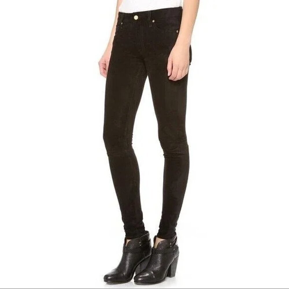 Women's 26 7 For All Mankind Black Jeans Pants Skinny Soft Stretchy